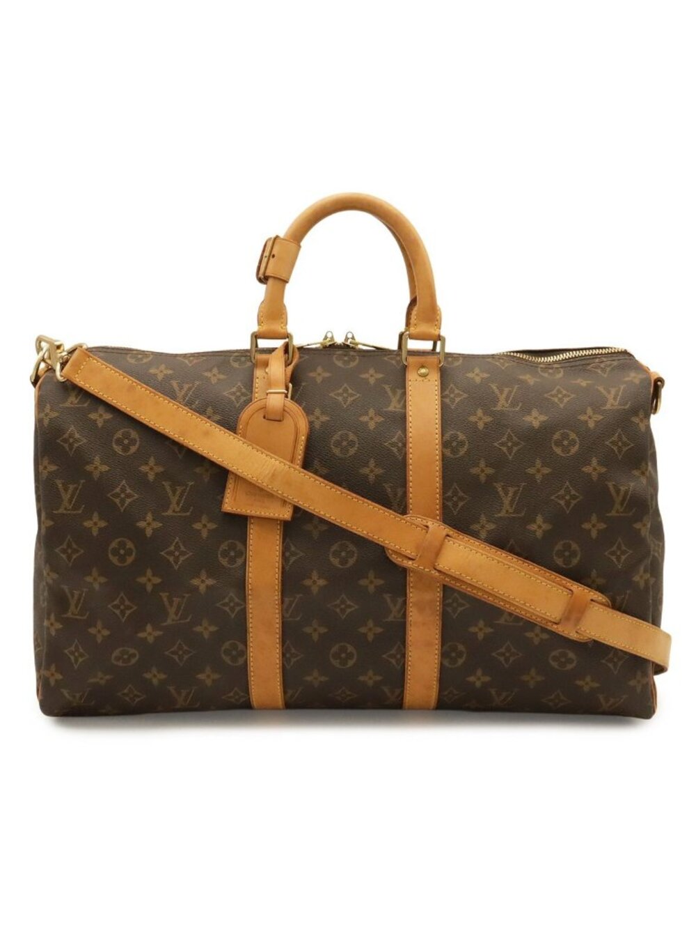 Louis Vuitton Monogram Keepall Bandouliere 45 Boston Bag Purse 2-Way